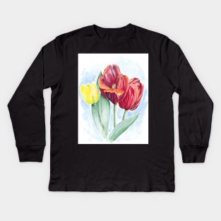 Tulips Kids Long Sleeve T-Shirt